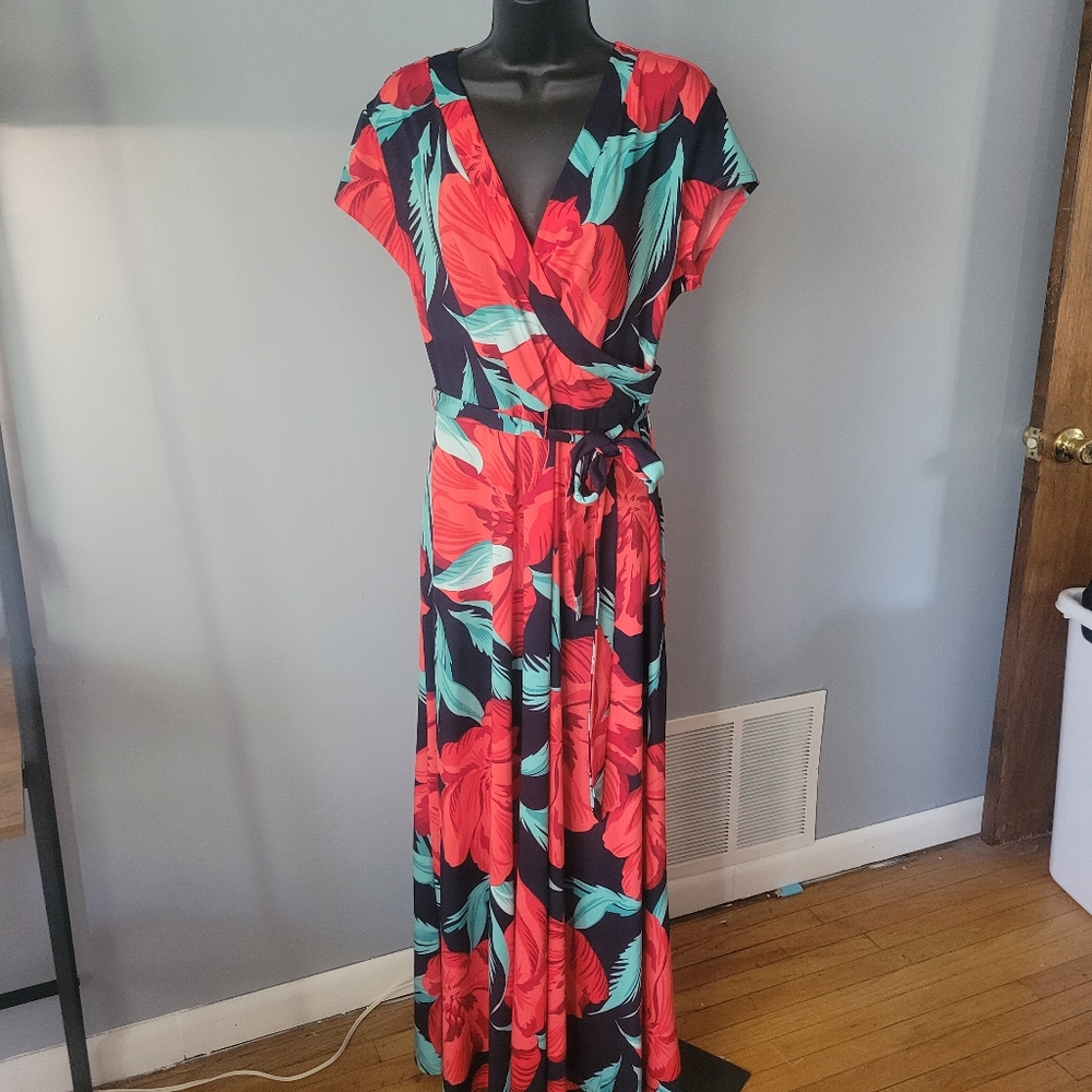Cocomo tropical maxi dress XL